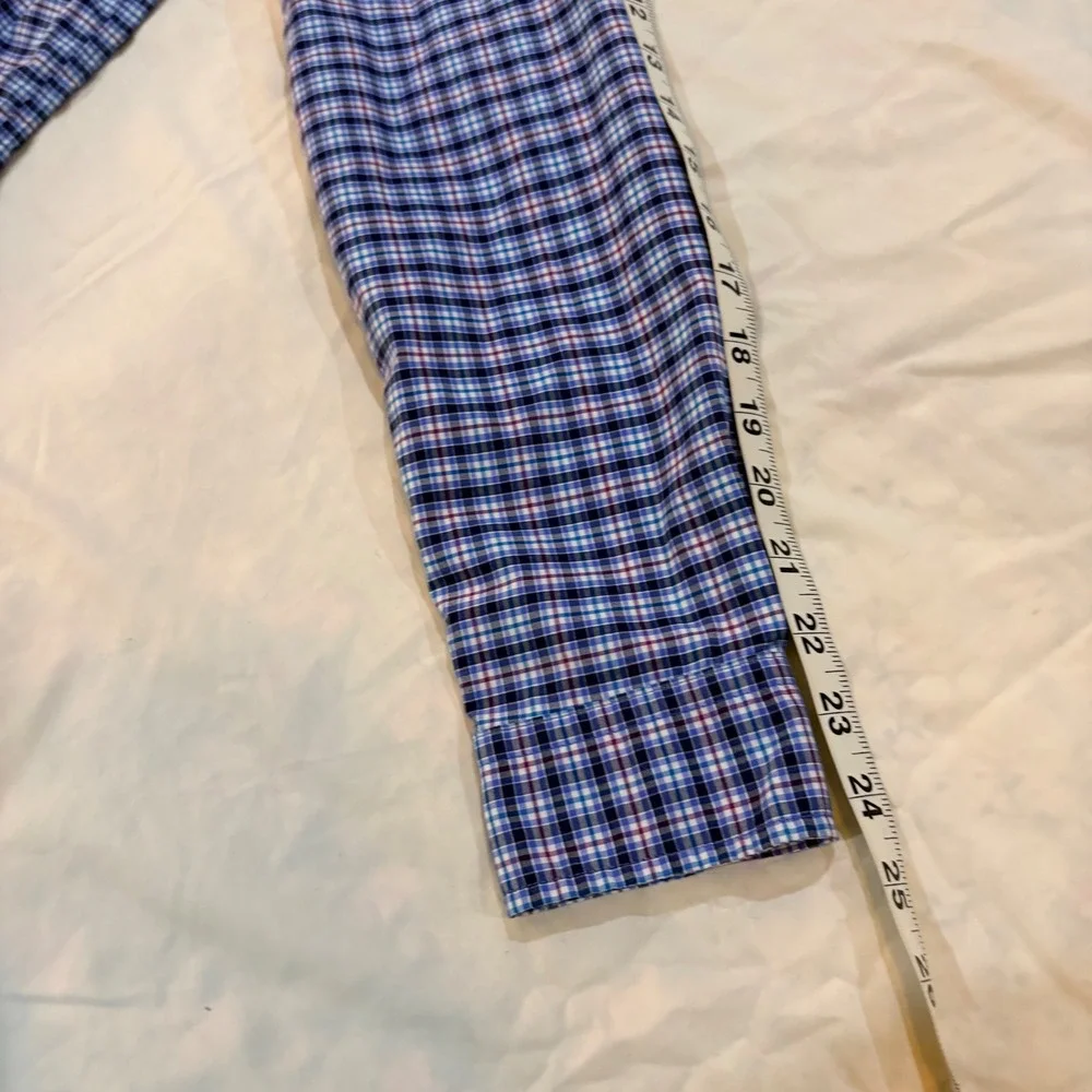 Polo‎ Ralph Lauren Performance Boys XL 18-20 Blue Purple Plaid Button Down Shirt